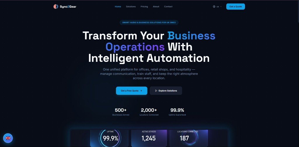 Sync2Gear - Smart Business Audio & Operations Platform