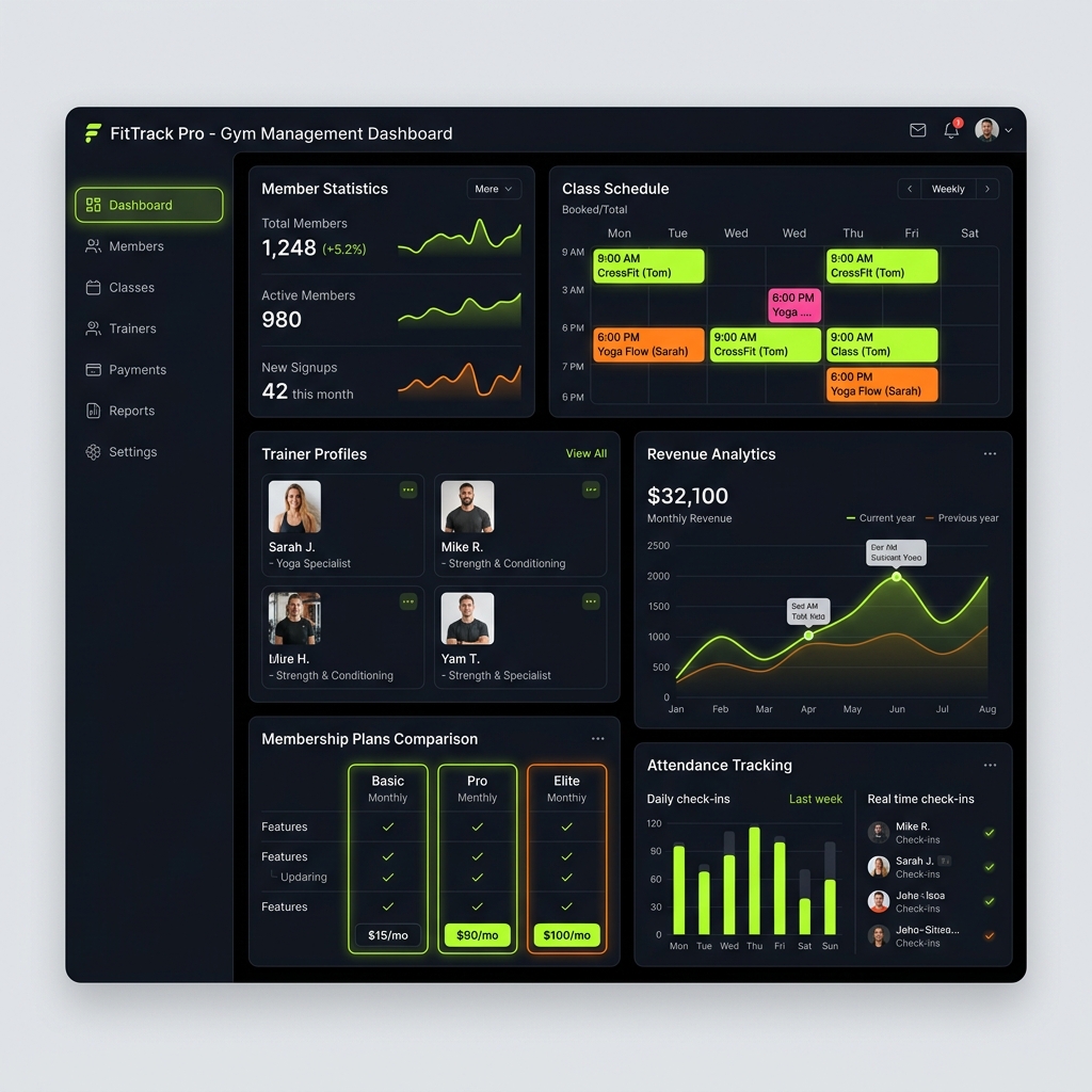 IronFit — Gym Management System