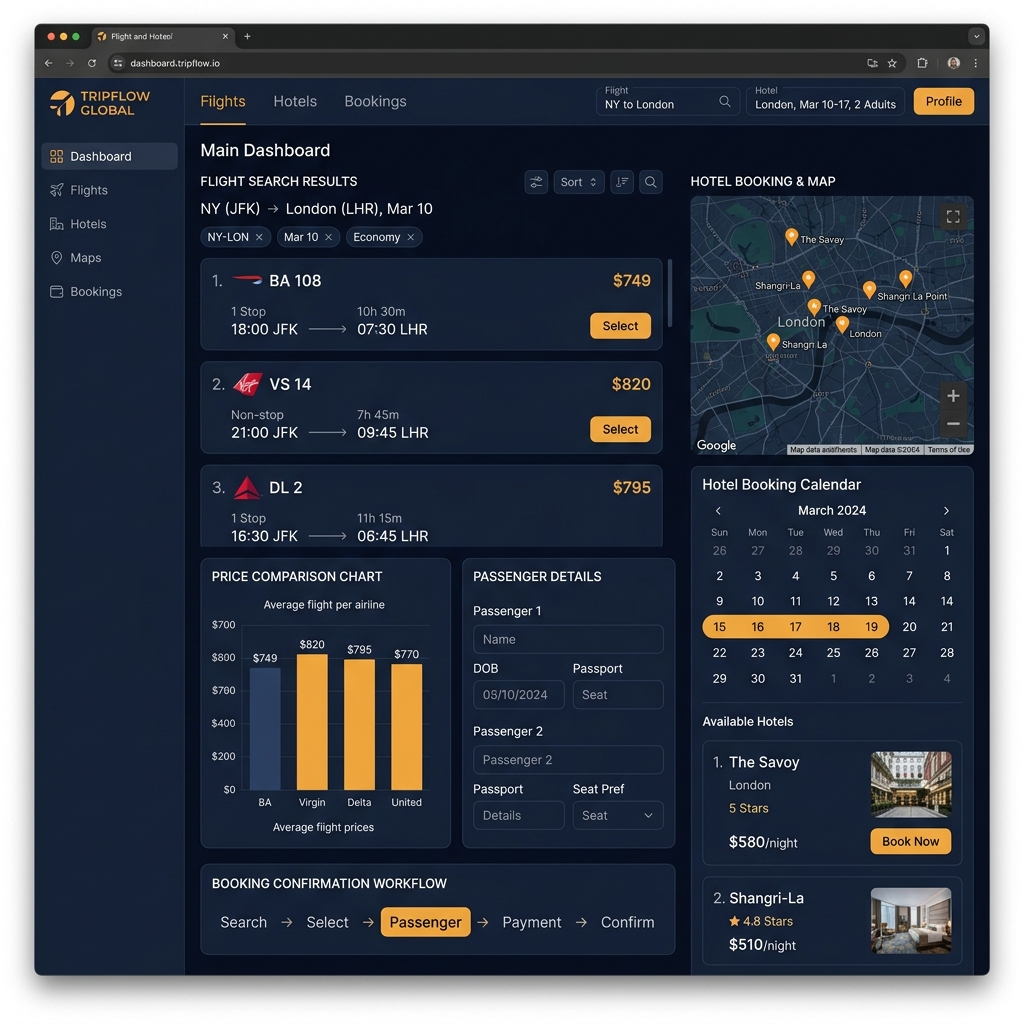 SkyRoute — Flight & Hotel Reservations