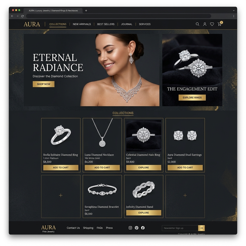 LuxeGems — Luxury Jewelry Store